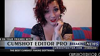 Cute brunette teen humiliates you in POV!