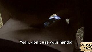 amateur babe gives blowjob while driving, spied on from pov