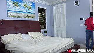 stepsisters pleasuring each others tight bodies in bedroom