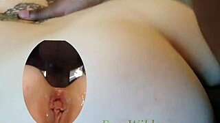 interracial anal with redhead teen 18+, her tattooed ass getting fucked by big black cock