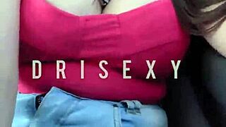 Dri Sexy Plays With Her Pussy In The App Driver's Car