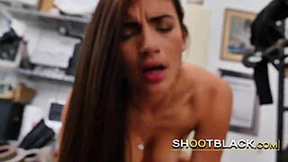 hot teen deep throats director's huge cock in interview