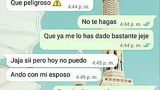 Hot brunette tati chats on whatsapp and gets intense office fucking