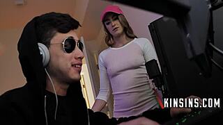 family support for this gamer was immense with doggystyle on desk