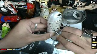 Finish Painting Little Grey Alien With Dildo.