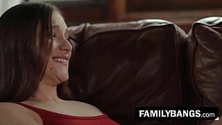 Familybangs com ⭐ pigtailed redhead teen tribbing her stepsister Izzy Lush and Sabina Rouge?