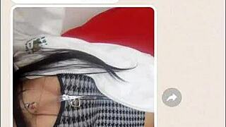 He loves sexting with monster cock and small tits student