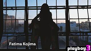 Fatima Kojima, a sexy teen, poses in lingerie showing her body