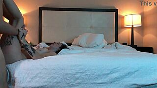 fucking this hot tatted petite beauty in missionary position, she's so tight and rough