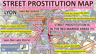 In Lyon, I visit prostitutes for blowjobs, sex, and massages in brothels.