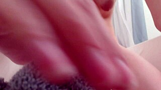 Dorm fun with dog dildo by Teen girl