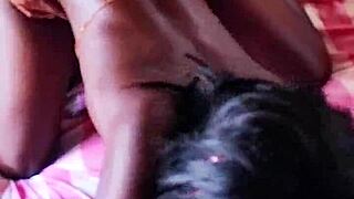 Ebony Neighbour's Girlfriend Watches Tv, Gets Fucked