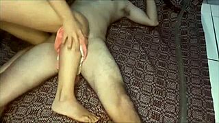 skinny sexy teen 18+ babe with young ass in couple fun