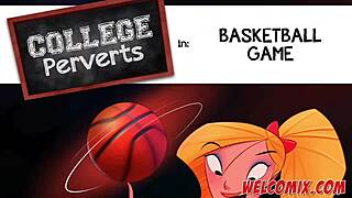Blonde teen 18+ perverts basketball game with big cock hentai