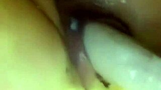 Holy! Slutty Girl with Big Boobs Masturbates Using a Huge Dildo