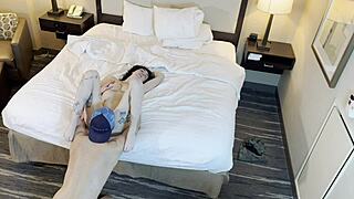 petite teen does 69 with beautiful tattooed girl, sucking and fucking