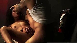 Crazy BDSM Session with Petite Tattooed Gina for Her First Time