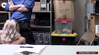 Teen Babe Fucks Officer Hard to Get Out of Trouble.