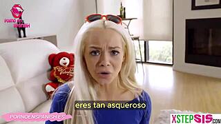 i gave my stepsister a valentine's blowjob gift, subtitled in spanish