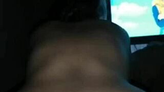 a quick moment before bedtime with natural tits and ass