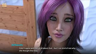 teen brunette explores truth in homemade 3d adventure