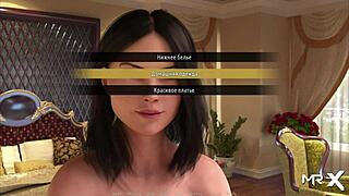 Hey, check out this sexy maid stripping off her outfit in the hentai anime style