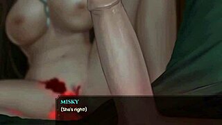 Amateur teen 18+ with big tits gets anal from milf's monster cock in detailed POV scene.