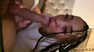 A college girl deep throat blowjob with an incredible ass