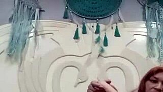 Dana Barzagli masturbates alone with her tattooed big ass.