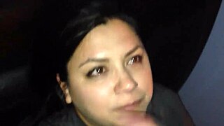 this brunette teen just got a facial after sucking me off... damn! 😍