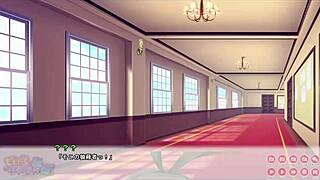 Look at that pretty girl's big boobs in the funny battle!