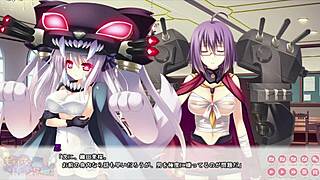 Look at that pretty girl's big boobs in the funny battle!