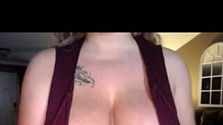 Miss big tits gets massage and fucking on webcam with teen