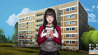 Ep5 meis shaved pussy gets dry humping orgasm in corridor