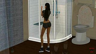 wet dreams ii part 5 with teen soaking in steamy shower scene