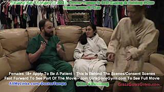 Jasmine Rose pees in cup during humiliating physical with Doctor Stacy Shepard at GirlsGoneGyno.