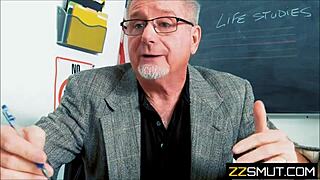 Asian Teen Girl Fucks Professor In Classroom.