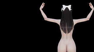 Sakura's paradise journey: dorm bare dance by Japanese girl