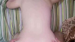 i get on all fours for my stepdad to fuck my ass and cum on tits