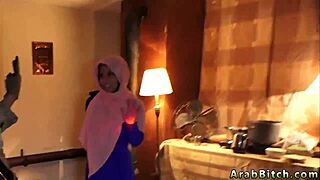 Petite Arab Women in Army Uniform Threesome