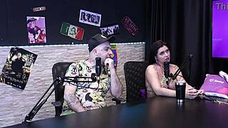 Her Biggest Fetish Is Being A Cuckold, Evelyn Zain In Sheer Red Lingerie.