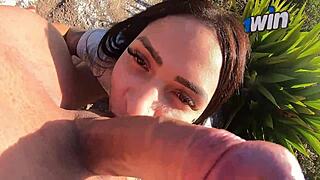 Public - Sexo Na Trilha Termina Com Gozada Na Cara - Sem Camisinha