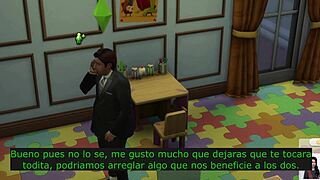 i played karen's debt in sims 4 with big tits teen