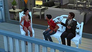 i played karen's debt in sims 4 with big tits teen