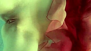 dude, katya okuneva looks stunning in red by the pool