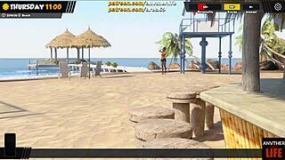Graphic adult game with a pretty blonde adolescent