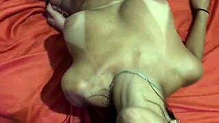 a blonde girl enjoys oral pleasure with her boyfriend