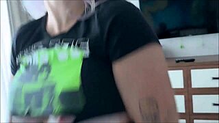 Goth step sister shares bed for intense fucking