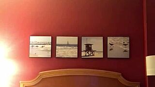 Teen bent over for rough doggystyle fucking in hotel room late night. Her young body takes every hard thrust.