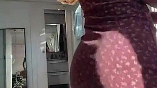 Golden blonde tries on TikTok outfits before getting slammed hard by her boyfriend. What a wild switch!